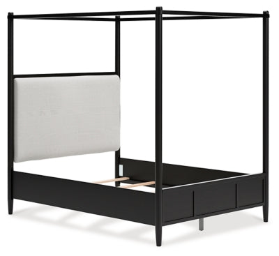 Cama con dosel tapizada Portdown Queen