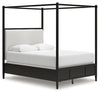 Cama con dosel tapizada Portdown Queen