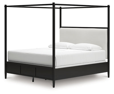 Cama con dosel tapizada Portdown California King