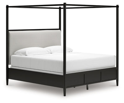 Portdown King Upholstered Canopy Bed