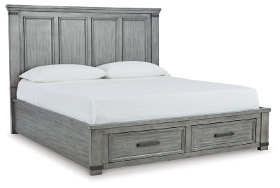 Cama King con almacenamiento Russelyn