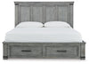 Cama King con almacenamiento Russelyn