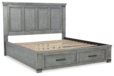 Cama California King con almacenamiento Russelyn