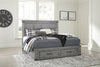 Cama King con almacenamiento Russelyn