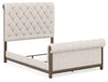 Cama tapizada Hillcott Queen