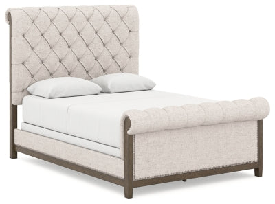 Cama tapizada Hillcott Queen