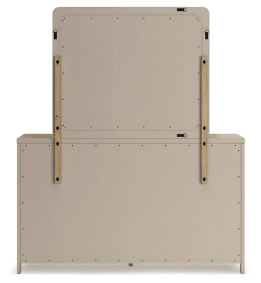 Rencott Queen Upholstered Bed, Dresser and Mirror