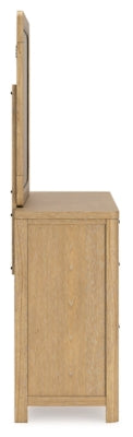 Rencott King Upholstered Bed, Dresser and Mirror