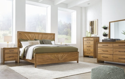 Cama Queen con paneles Takston