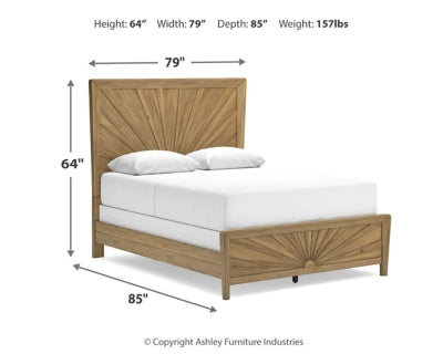 Cama Queen con paneles Takston