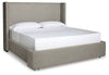 Cama Queen tapizada con almacenaje Fawnburg