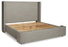 Cama California King con almacenamiento tapizada Fawnburg