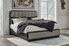 Cama King con paneles tapizados Rowanbeck