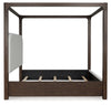 Breckington King Upholstered Canopy Bed