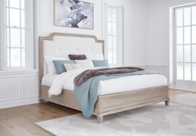 Jorlaina California King Upholstered Panel Bed