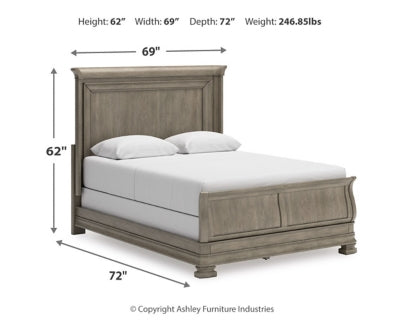 Cama tipo trineo Lexorne Queen