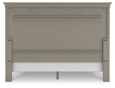Cama tipo trineo Lexorne King, cómoda y espejo
