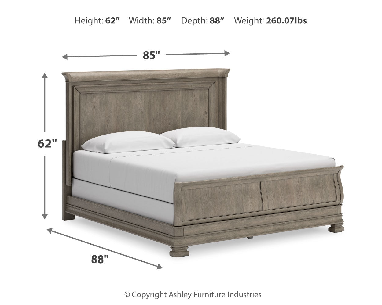 Cama tipo trineo Lexorne King