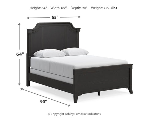 Cama Queen con paneles Welltern