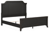 Cama California King con paneles, tocador y espejo Welltern