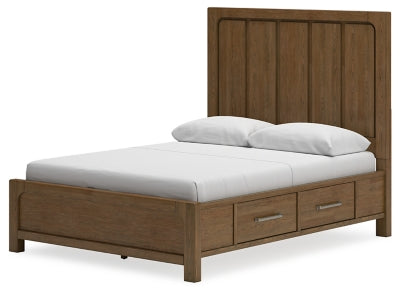 Cama Queen Cabalynn con paneles y almacenamiento
