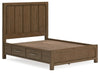Cama Queen Cabalynn con paneles y almacenamiento