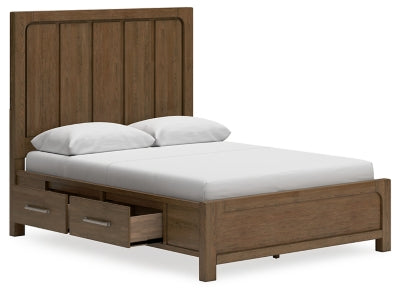 Cama Queen Cabalynn con paneles y almacenamiento
