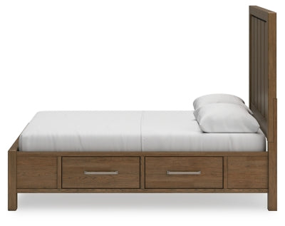 Cama Queen Cabalynn con paneles y almacenamiento