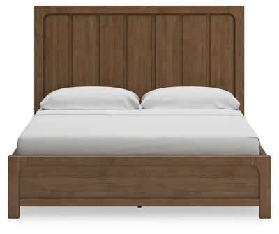Cama King Cabalynn con paneles y almacenamiento
