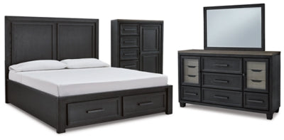 Paquete de dormitorio de 6 piezas