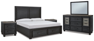 Paquete de dormitorio de 7 piezas