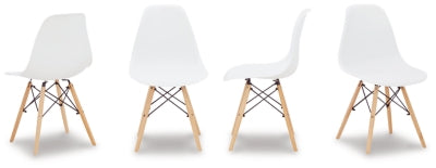 Silla de comedor Jaspeni (juego de 4)
