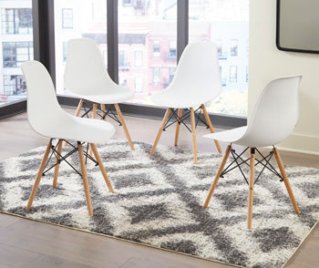 Silla de comedor Jaspeni (juego de 4)