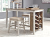 Mesa de comedor de altura de mostrador Skempton