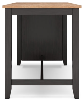 Gesthaven Counter Height Dining Table and 2 Barstools