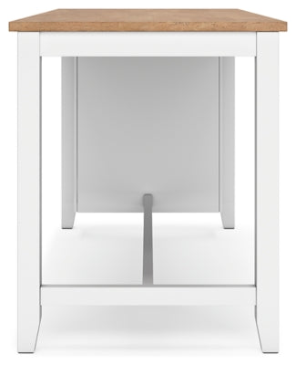 Gesthaven Counter Height Dining Table and 2 Barstools