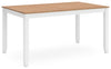 Mesa de comedor Gesthaven con 4 sillas y banco (juego de 6)