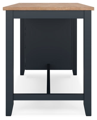 Gesthaven Counter Height Dining Table and 2 Barstools