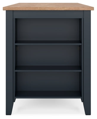 Gesthaven Counter Height Dining Table and 2 Barstools