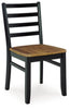 Mesa de comedor y 6 sillas Blondon (juego de 7)
