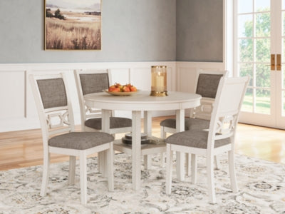 Mesa de comedor y 4 sillas Erinberg (juego de 5)