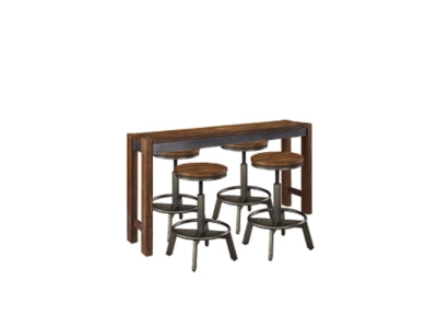 Juego de comedor de 5 piezas con altura de mostrador