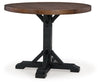 Mesa de altura de mostrador Valebeck y 4 taburetes