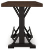 Mesa de comedor de altura de mostrador Valebeck y 4 taburetes