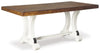 Mesa de comedor Valebeck y 8 sillas con servidor