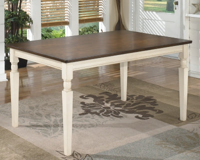 Mesa de comedor Whitesburg, 4 sillas, banco y servidor