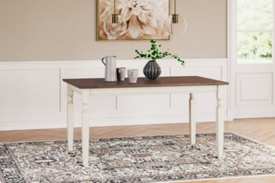 Mesa de comedor Whitesburg, 4 sillas, banco y servidor