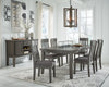 Hallanden Dining Table, 6 Chairs and Server