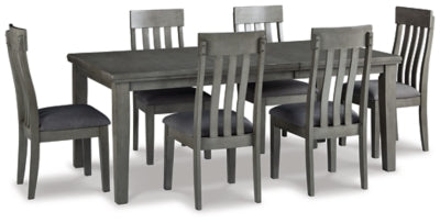 Hallanden Dining Table, 6 Chairs and Server