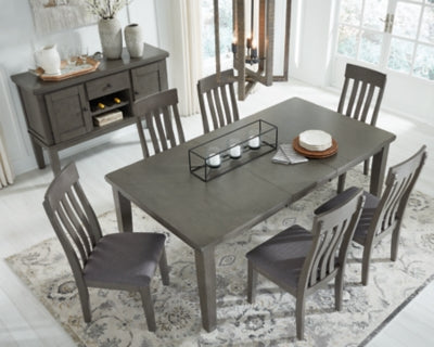 Hallanden Dining Table, 6 Chairs and Server